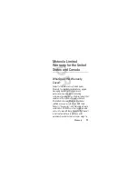 Предварительный просмотр 12 страницы Motorola H220 Features And Functions Manual