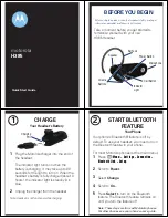 Preview for 1 page of Motorola H385 Quick Start Manual