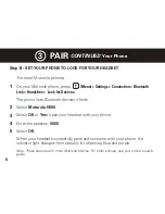 Preview for 7 page of Motorola H390 - Headset - In-ear ear-bud Quick Start Manual