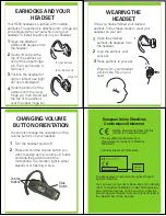 Предварительный просмотр 4 страницы Motorola H550 User Manual