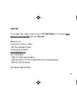 Preview for 27 page of Motorola H605 - Headset - Over-the-ear User Manual