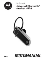 Motorola H620 - Headset - Over-the-ear Manual preview
