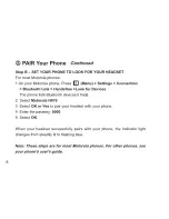 Предварительный просмотр 16 страницы Motorola H670 - Headset - Over-the-ear User Manual