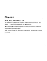 Preview for 2 page of Motorola H710 - Headset - Over-the-ear User Manual