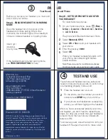 Предварительный просмотр 2 страницы Motorola H715 - Headset - Over-the-ear Quick Start Manual