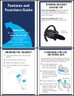 Предварительный просмотр 4 страницы Motorola H715 - Headset - Over-the-ear Quick Start Manual