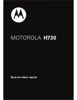 Предварительный просмотр 31 страницы Motorola H730 Quick Start Manual