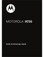 Предварительный просмотр 67 страницы Motorola H730 Quick Start Manual