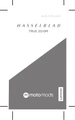 Предварительный просмотр 1 страницы Motorola Hasselblad True Zoom Moto Mod Manual