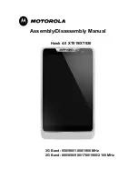 Предварительный просмотр 1 страницы Motorola Hawk 4.0 XT919 Assembly/Disassembly Manual