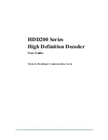 Предварительный просмотр 3 страницы Motorola HDD200 Series User Manual