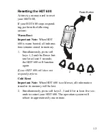 Preview for 20 page of Motorola HDT 600 Owner'S Manual