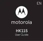 Motorola HK115 User Manual предпросмотр