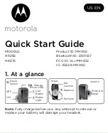 Preview for 1 page of Motorola HK255 Quick Start Manual