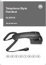 Motorola HLN7016 Manual preview