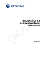 Motorola HOTZONE DUO 1.0 User Manual preview