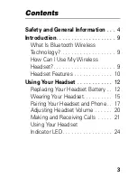 Preview for 5 page of Motorola HS805 Manual