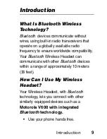 Preview for 11 page of Motorola HS805 Manual