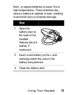 Preview for 15 page of Motorola HS805 Manual