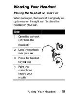 Preview for 17 page of Motorola HS805 Manual