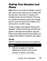 Предварительный просмотр 19 страницы Motorola HS805 Manual