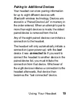 Preview for 21 page of Motorola HS805 Manual