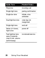 Preview for 28 page of Motorola HS805 Manual