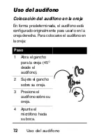 Предварительный просмотр 74 страницы Motorola HS805 Manual