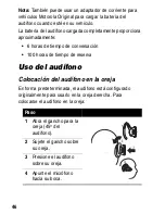 Предварительный просмотр 48 страницы Motorola HS820 - Headset - Over-the-ear Start Here Manual