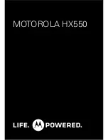 Motorola HX550 Quick Start Manual preview