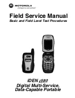 Motorola iDEN i580 Field Service Manual preview