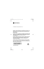 Предварительный просмотр 44 страницы Motorola IMPRES NNTN7470 User Manual