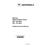 Предварительный просмотр 1 страницы Motorola IMPRES Tetra MTP700 Detailed Service Manual