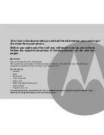 Preview for 3 page of Motorola K301 User Manual