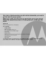 Предварительный просмотр 3 страницы Motorola L512C User Manual