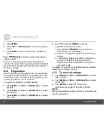 Предварительный просмотр 42 страницы Motorola L512C User Manual