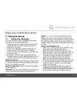 Preview for 19 page of Motorola L512CBT User Manual