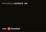 Motorola LAPDOCK 100 Instructions Manual preview