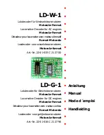 Preview for 1 page of Motorola LD-G-1 Manual