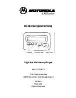 Motorola LX2 plus User Manual preview