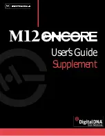 Preview for 1 page of Motorola M12 Oncore User Manual