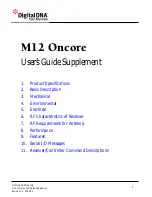 Preview for 2 page of Motorola M12 Oncore User Manual