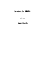 Preview for 1 page of Motorola M990 User Manual