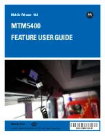 Предварительный просмотр 1 страницы Motorola Malux MTM5400 Series Feature User Manual