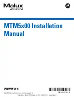 Предварительный просмотр 1 страницы Motorola Malux MTM5400 Series Installation Manual