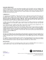 Preview for 2 page of Motorola MB100 Specifications