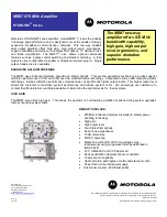 Preview for 1 page of Motorola MB87 Specifications