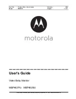 Предварительный просмотр 1 страницы Motorola MBP482BU User Manual