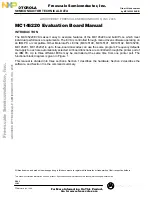 Motorola MC145220EVK Manual preview