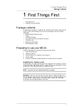 Предварительный просмотр 11 страницы Motorola MC35 EDA User Manual